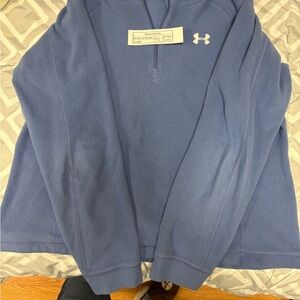 Under Armour Purple Gray Quarter-Zip Fleece